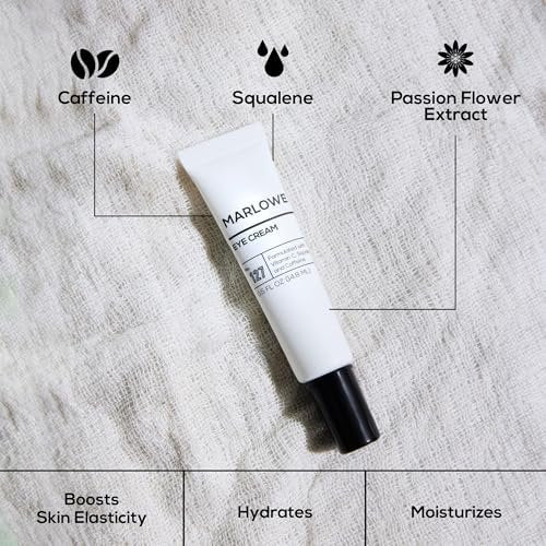 MARLOWE. No. 127 Men's Eye Cream with Vitamin C, Caffeine, and Squalane – Reduce Puffiness, Wrinkles & Dark Circles Avelisse