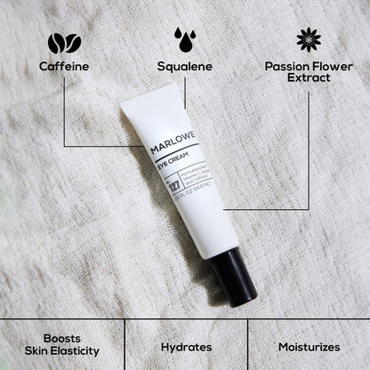 MARLOWE. No. 127 Men's Eye Cream with Vitamin C, Caffeine, and Squalane – Reduce Puffiness, Wrinkles & Dark Circles Avelisse