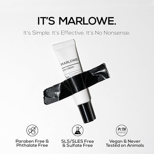 MARLOWE. No. 127 Men's Eye Cream with Vitamin C, Caffeine, and Squalane – Reduce Puffiness, Wrinkles & Dark Circles Avelisse