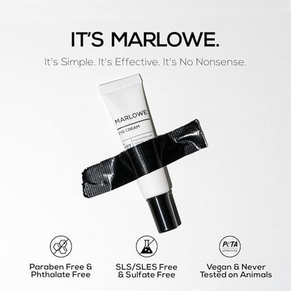 MARLOWE. No. 127 Men's Eye Cream with Vitamin C, Caffeine, and Squalane – Reduce Puffiness, Wrinkles & Dark Circles Avelisse