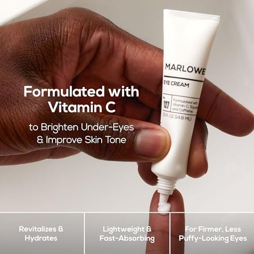 MARLOWE. No. 127 Men's Eye Cream with Vitamin C, Caffeine, and Squalane – Reduce Puffiness, Wrinkles & Dark Circles Avelisse