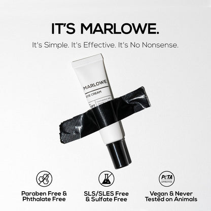 MARLOWE. No. 127 Men's Eye Cream with Vitamin C, Caffeine, and Squalane – Reduce Puffiness, Wrinkles & Dark Circles Avelisse