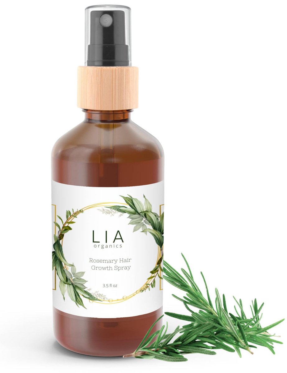Lia Organics Rosemary Hair Growth Scalp Spray - Natural Hair Regrowth Treatment for Men and Women Avelisse