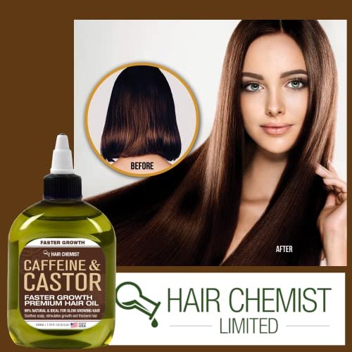Hair Chemist Caffeine and Castor Faster Growth Hair Oil - 7.1 oz for Unisex Adult - görsel 11
