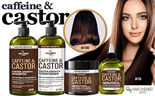 Hair Chemist Caffeine and Castor Faster Growth Hair Oil - 7.1 oz for Unisex Adult - görsel 13
