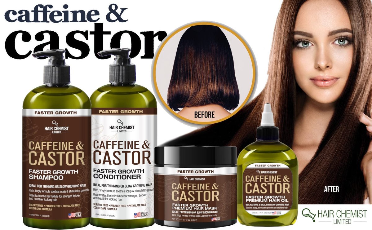 Hair Chemist Caffeine and Castor Faster Growth Hair Oil - 7.1 oz for Unisex Adult - görsel 14