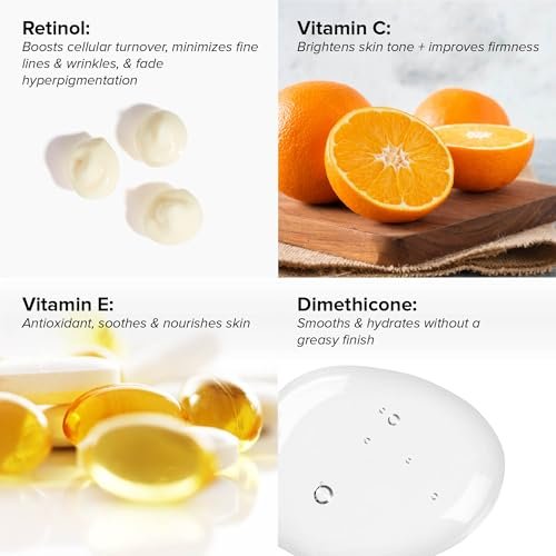 DRMTLGY 0.5% Retinol Serum for Face - Anti-Wrinkle with Vitamin C and Vitamin E - Retin A Anti-Aging Serum - Made in the USA Avelisse