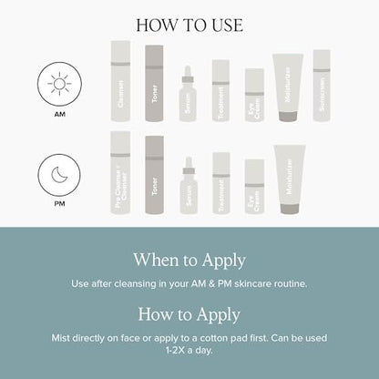 DRMTLGY Neutralizing Toner for Face – Calming, pH Balancing, Hydrating Facial Toner for All Skin Types (6.3 fl oz / 186 ml) Avelisse