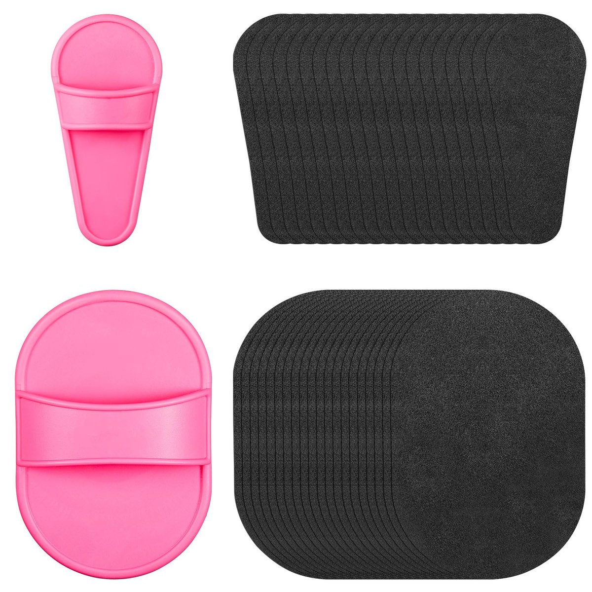 Patelai 32 Pcs Smooth Away Hair Removal Pads - 2 Sizes Facial Hair Remover Pads with 30 Exfoliation Fine Sandpaper for Women Girls Face Lips - görsel 1