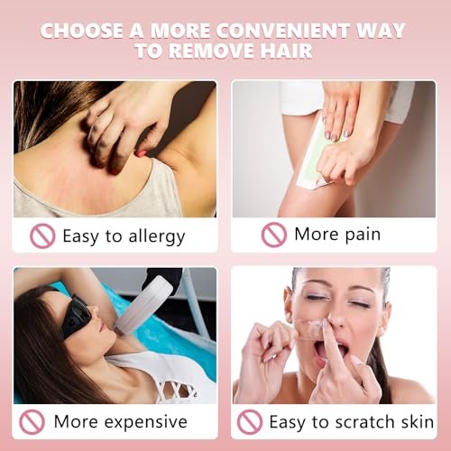 Patelai 32 Pcs Smooth Away Hair Removal Pads - 2 Sizes Facial Hair Remover Pads with 30 Exfoliation Fine Sandpaper for Women Girls Face Lips - görsel 8