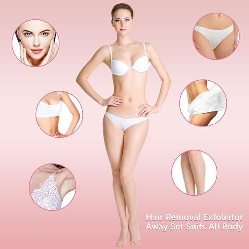 Patelai 32 Pcs Smooth Away Hair Removal Pads - 2 Sizes Facial Hair Remover Pads with 30 Exfoliation Fine Sandpaper for Women Girls Face Lips - görsel 6