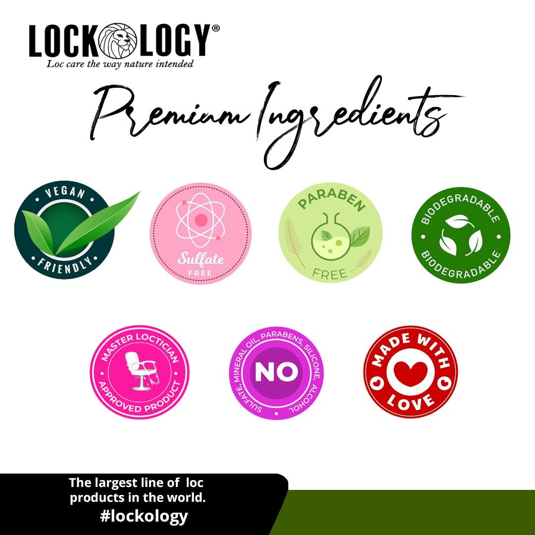 Lockology Coconut Mango Loc Spray - Daily Moisturizing Spray for Dreadlocks, Natural Hair Care 8 oz Avelisse