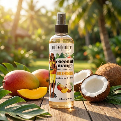 Lockology Coconut Mango Loc Spray - Daily Moisturizing Spray for Dreadlocks, Natural Hair Care 8 oz Avelisse