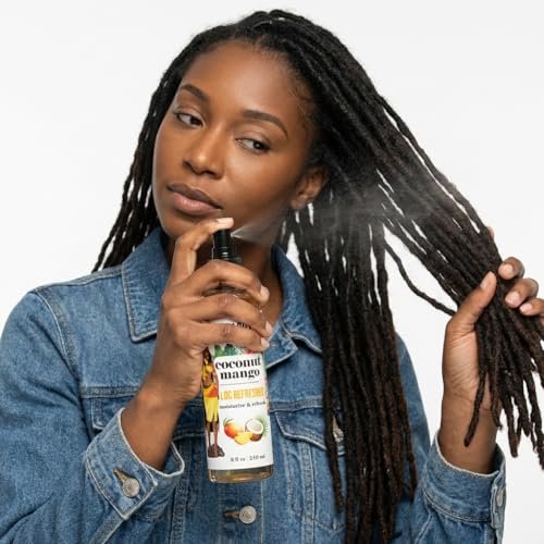 Lockology Coconut Mango Loc Spray - Daily Moisturizing Spray for Dreadlocks, Natural Hair Care 8 oz Avelisse