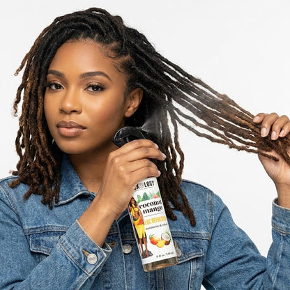 Lockology Coconut Mango Loc Spray - Daily Moisturizing Spray for Dreadlocks, Natural Hair Care 8 oz Avelisse