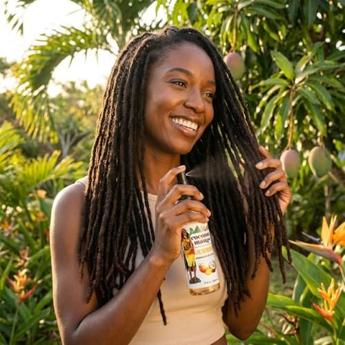 Lockology Coconut Mango Loc Spray - Daily Moisturizing Spray for Dreadlocks, Natural Hair Care 8 oz Avelisse