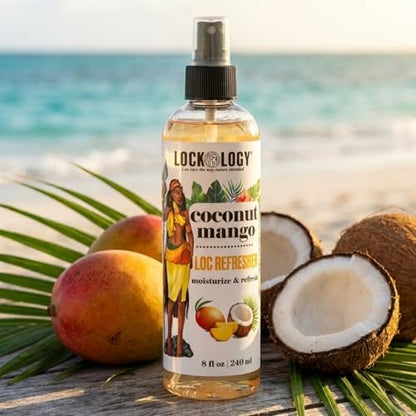 Lockology Coconut Mango Loc Spray - Daily Moisturizing Spray for Dreadlocks, Natural Hair Care 8 oz Avelisse
