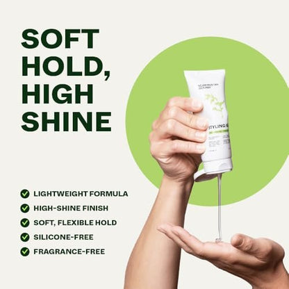 Scandinavian Biolabs Natural Hair Styling Gel - 100ml (3.5 Fl Oz) - Hold & Shine Without Harsh Chemicals