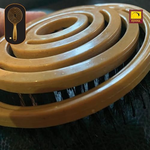 Epona Queens Mane & Tail Brush – Natural Wheat Straw Hair Brush for Gentle Detangling Avelisse