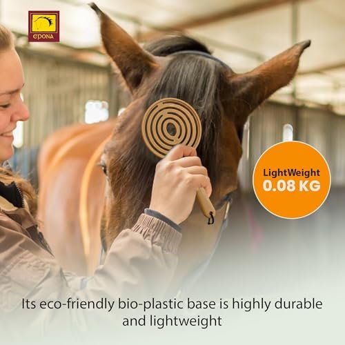 Epona Queens Mane & Tail Brush – Natural Wheat Straw Hair Brush for Gentle Detangling Avelisse