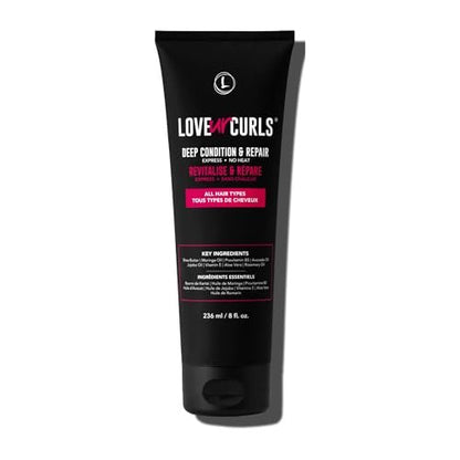 Love Ur Curls Deep Conditioner & Repair - Moisturizing Treatment for Dry, Damaged Hair - Vegan, 236mL Avelisse
