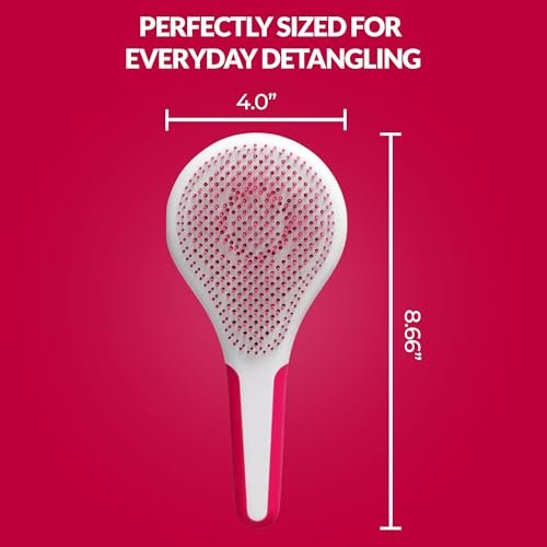 Love Ur Curls Detangling Hairbrush for Curly, Wavy & Coily Hair – Glide-Through Brush for Tangled Hair – Reduces Breakage & Pulling – Wet or Dry Styling – Curl Defining Hair Brush Avelisse