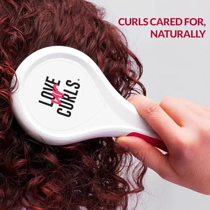 Love Ur Curls Detangling Hairbrush for Curly, Wavy & Coily Hair – Glide-Through Brush for Tangled Hair – Reduces Breakage & Pulling – Wet or Dry Styling – Curl Defining Hair Brush Avelisse