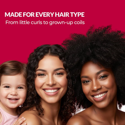 Love Ur Curls Detangling Hairbrush for Curly, Wavy & Coily Hair – Glide-Through Brush for Tangled Hair – Reduces Breakage & Pulling – Wet or Dry Styling – Curl Defining Hair Brush Avelisse