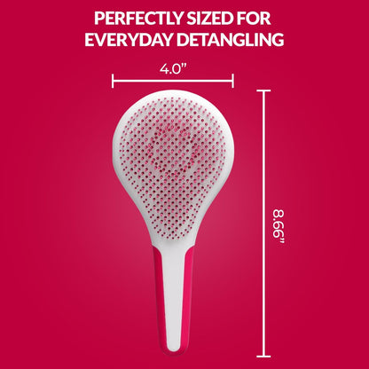 Love Ur Curls Detangling Hairbrush for Curly, Wavy & Coily Hair – Glide-Through Brush for Tangled Hair – Reduces Breakage & Pulling – Wet or Dry Styling – Curl Defining Hair Brush Avelisse