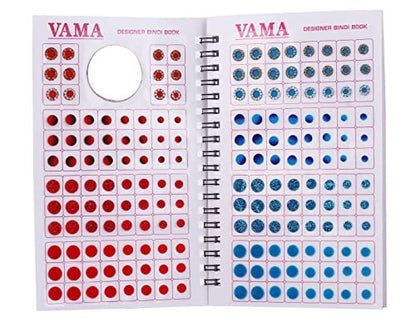 VAMA Multicolour Glitter Sparkle Crystal Diamond Stone Bindi Booklet Sticker for Women - 948 Fancy Bindis Avelisse