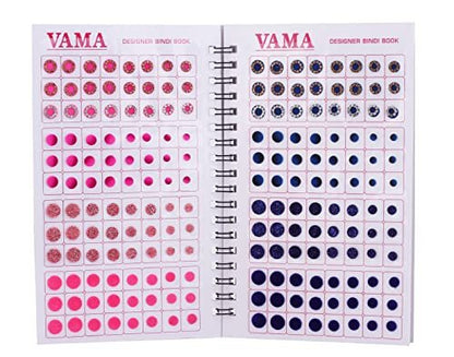 VAMA Multicolour Glitter Sparkle Crystal Diamond Stone Bindi Booklet Sticker for Women - 948 Fancy Bindis Avelisse