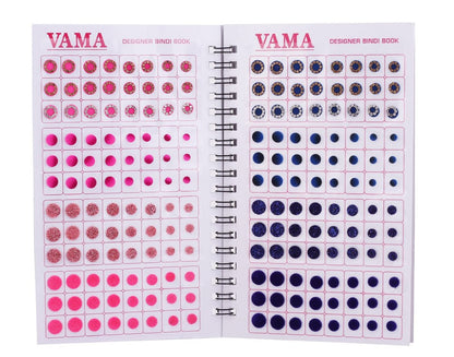 VAMA Multicolour Glitter Sparkle Crystal Diamond Stone Bindi Booklet Sticker for Women - 948 Fancy Bindis Avelisse