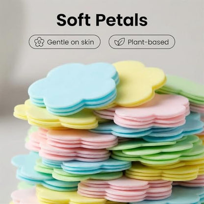 4-Scent Mini Portable Disposable Petal Hand Wash Sheets – Dissolvable Hand Soap for Travel, Camping & Outdoor (4 Boxes, ~400 Sheets) Avelisse