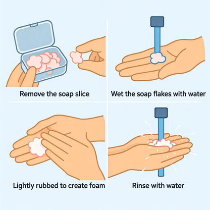 4-Scent Mini Portable Disposable Petal Hand Wash Sheets – Dissolvable Hand Soap for Travel, Camping & Outdoor (4 Boxes, ~400 Sheets) Avelisse