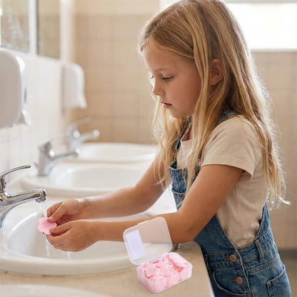 4-Scent Mini Portable Disposable Petal Hand Wash Sheets – Dissolvable Hand Soap for Travel, Camping & Outdoor (4 Boxes, ~400 Sheets) Avelisse