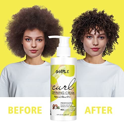 Curl Defining Cream for Wavy Hair - Anti-Frizz Smoothing Cream with 9 Row Brush - Define All Natural Curl Types & Textures - 3.4 Fl Oz (Pack of 2) - görsel 8