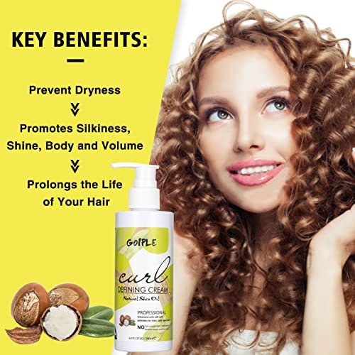 Curl Defining Cream for Wavy Hair - Anti-Frizz Smoothing Cream with 9 Row Brush - Define All Natural Curl Types & Textures - 3.4 Fl Oz (Pack of 2) - görsel 16