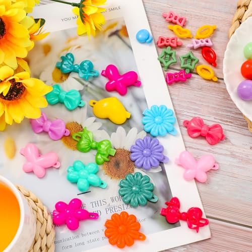WILLBOND 1184 Pcs Hair Barrettes for Girls, Kids Barrettes Accessories Self Hinge Elastic Hair Ties Bands Assorted Ponytail Holders Cartoon Design Baby Clip Multicolor Rubber Band for Toddler Avelisse