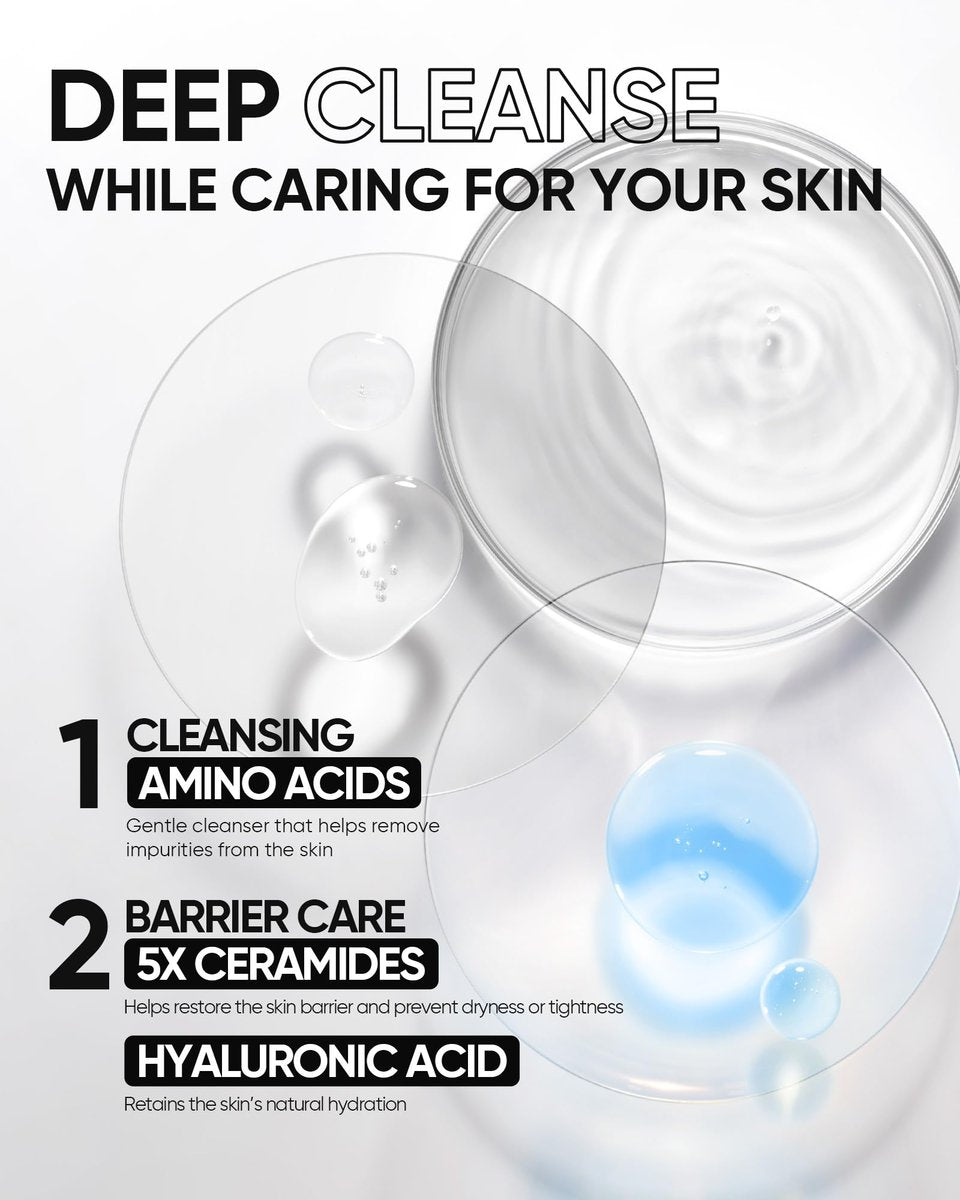 SKINTIFIC 5X Ceramide Low pH Facial Cleanser – Gentle Hydrating Face Wash with Hyaluronic Acid for Dry to Normal Skin, Sensitive Skin Tested, Fragrance Free, 2.67 Fl Oz - görsel 13