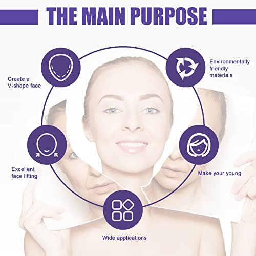 Teetown Face Lift Tape - 40 Ultra-Thin Invisible Face Tape with Lifting Ropes for Skin Tightening and Wrinkle Reduction - görsel 5