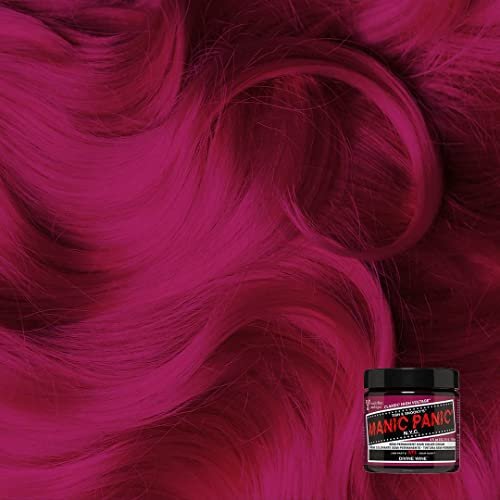 MANIC PANIC Classic Divine Wine Semi Permanent Hair Color - Deep Red-Based Pink Hair Dye, 4 oz - Vegan & Cruelty-Free Avelisse