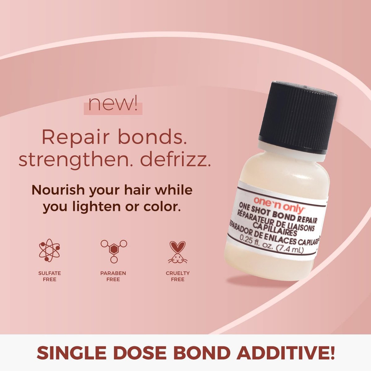 One 'n Only One Shot Bond Repair For Coloring And Lightening Hair - 0.25 oz - görsel 3