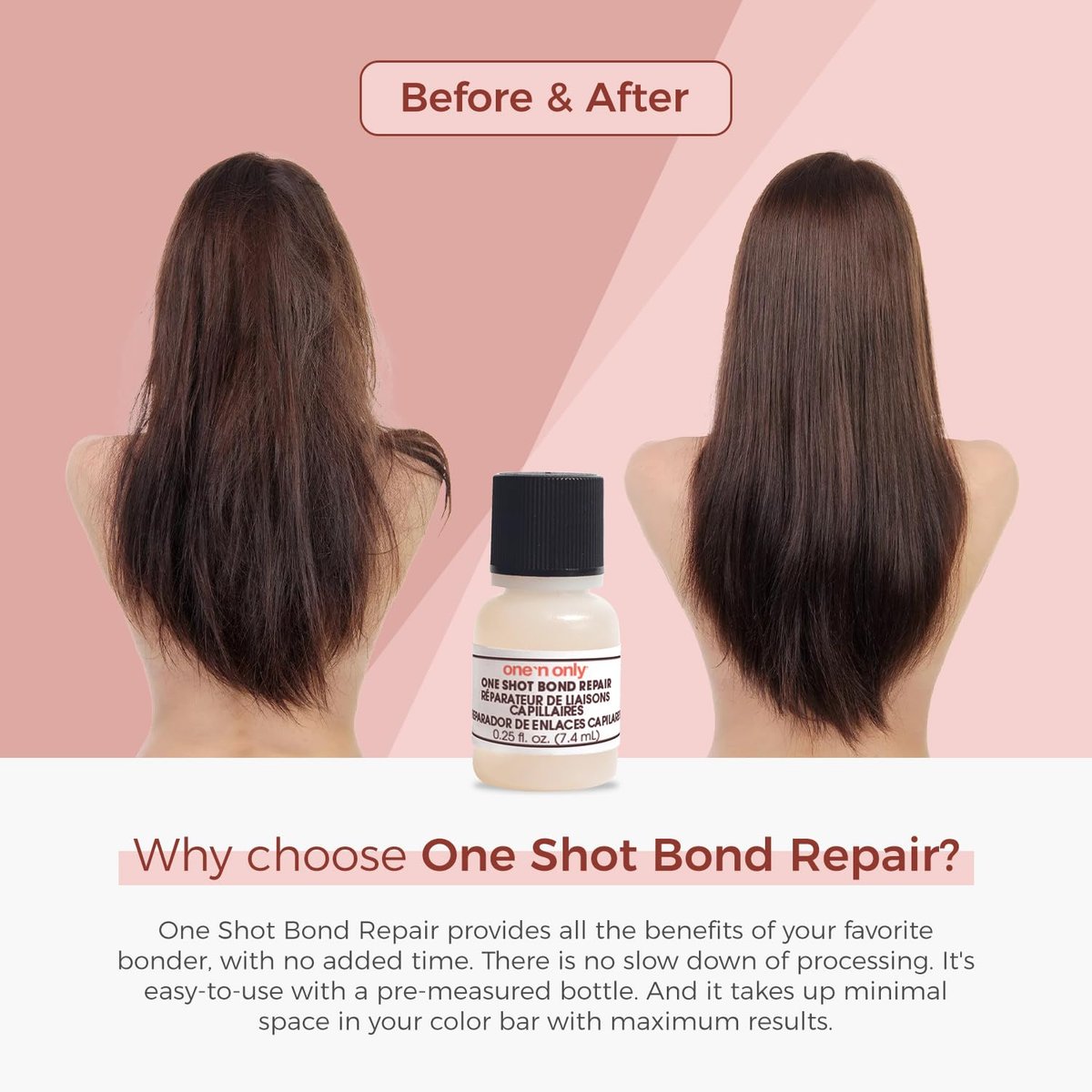 One 'n Only One Shot Bond Repair For Coloring And Lightening Hair - 0.25 oz - görsel 7