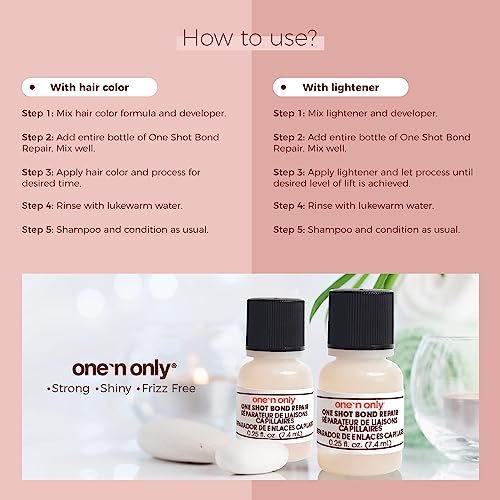 One 'n Only One Shot Bond Repair For Coloring And Lightening Hair - 0.25 oz - görsel 12