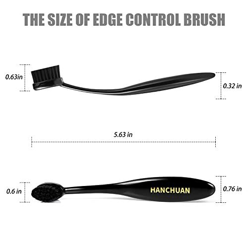HANCHUAN Precision Styling Brush for Natural Hair - Portable Edge Control and Bristle Brush - görsel 10