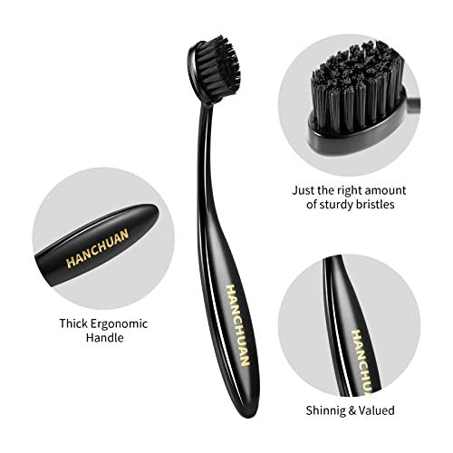 HANCHUAN Precision Styling Brush for Natural Hair - Portable Edge Control and Bristle Brush - görsel 8