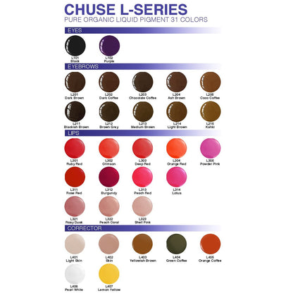 CHUSE PMU Lip Pigments 0.35oz/10ml - Rosy Dusk (L321) for Permanent Makeup