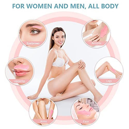 Bestidy Hard Wax Beads for Hair Removal – 500g Rose Pink Refill for Coarse Hair, All Body & Bikini Areas, Women & Men Avelisse