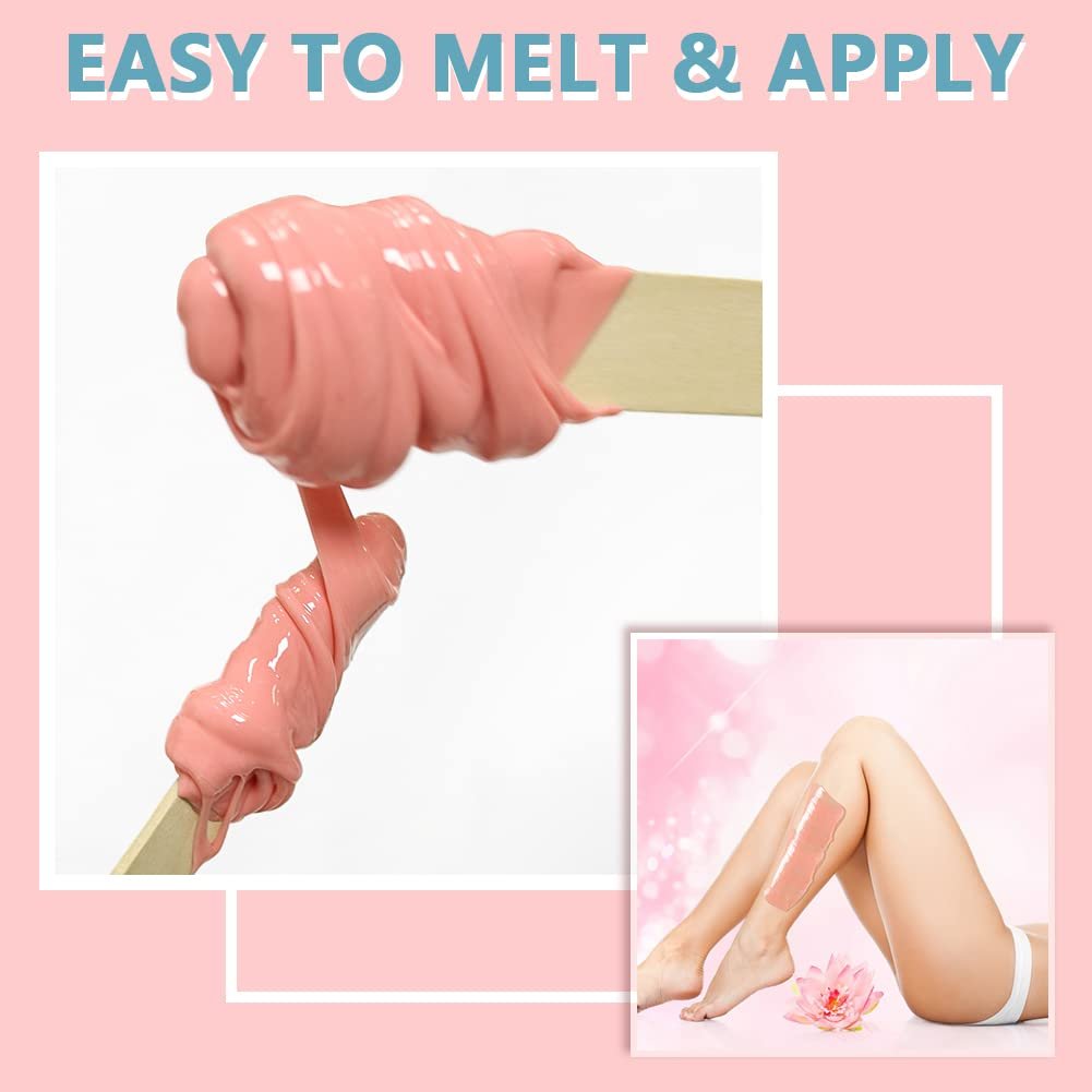 Bestidy Hard Wax Beads for Hair Removal – 500g Rose Pink Refill for Coarse Hair, All Body & Bikini Areas, Women & Men Avelisse