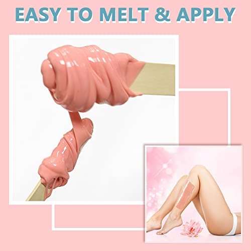 Bestidy Hard Wax Beads for Hair Removal – 500g Rose Pink Refill for Coarse Hair, All Body & Bikini Areas, Women & Men Avelisse